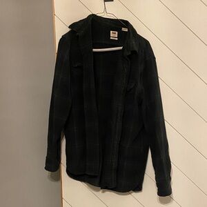 Men's green and Black Shirt